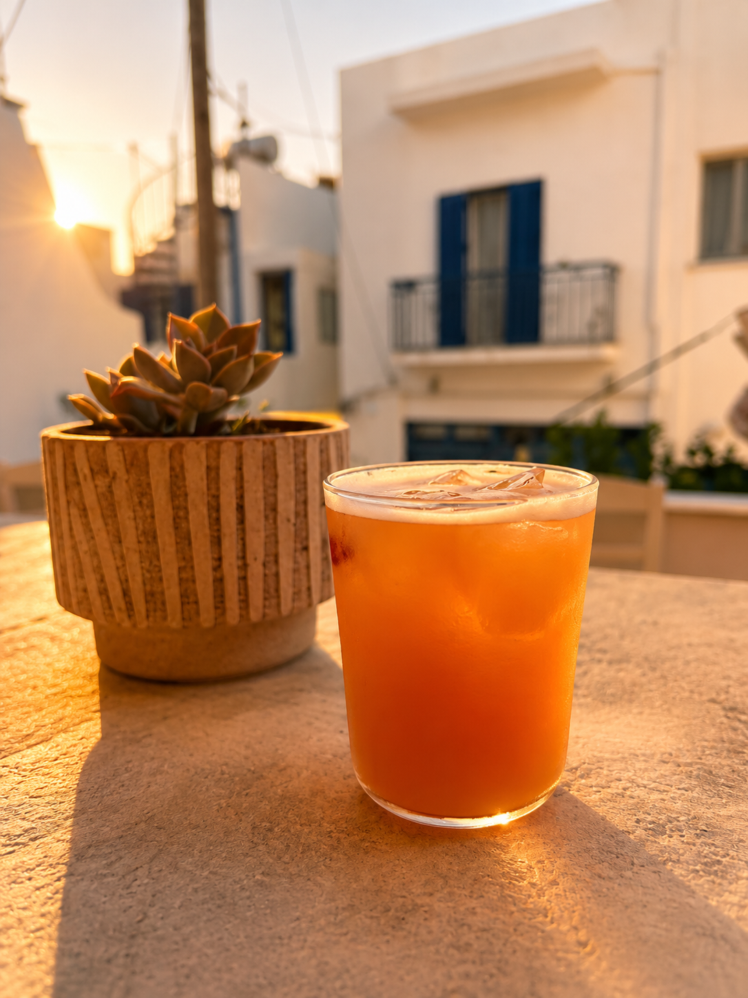 Mylopotas cocktail on the bar pass.