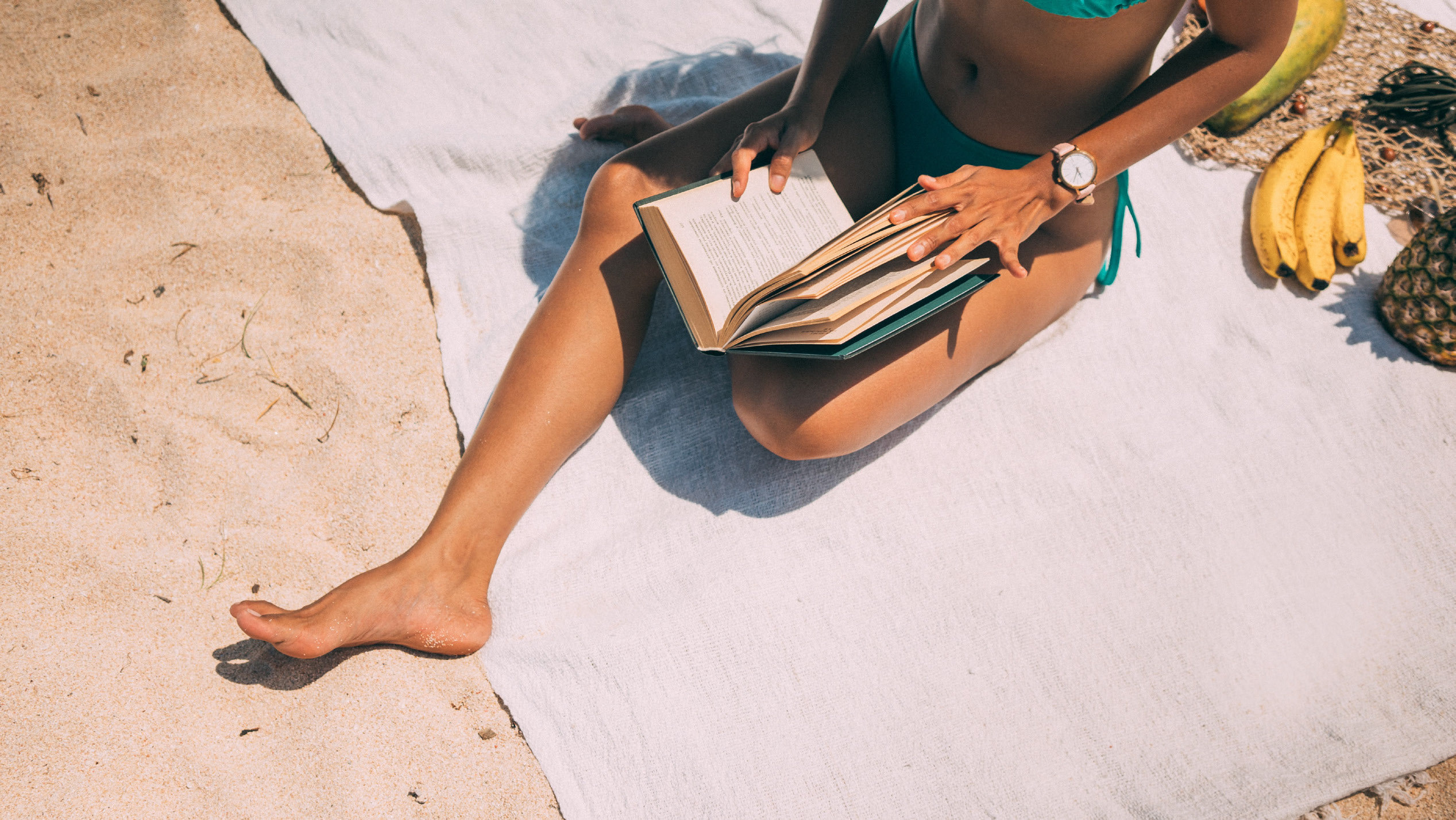 An afternoon of reading on the beach.
